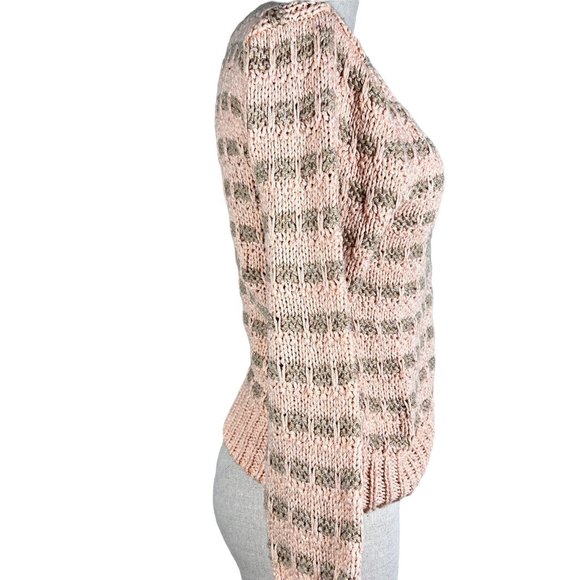 Vintage Womens Chance Encounters Sweater Size M Pullover Silk Blend Hand Knit - Picture 3 of 7